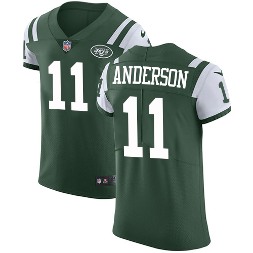 Nike Jets #11 Robby Anderson Green Team Color Men's Stitched NFL Vapor Untouchable Elite Jersey